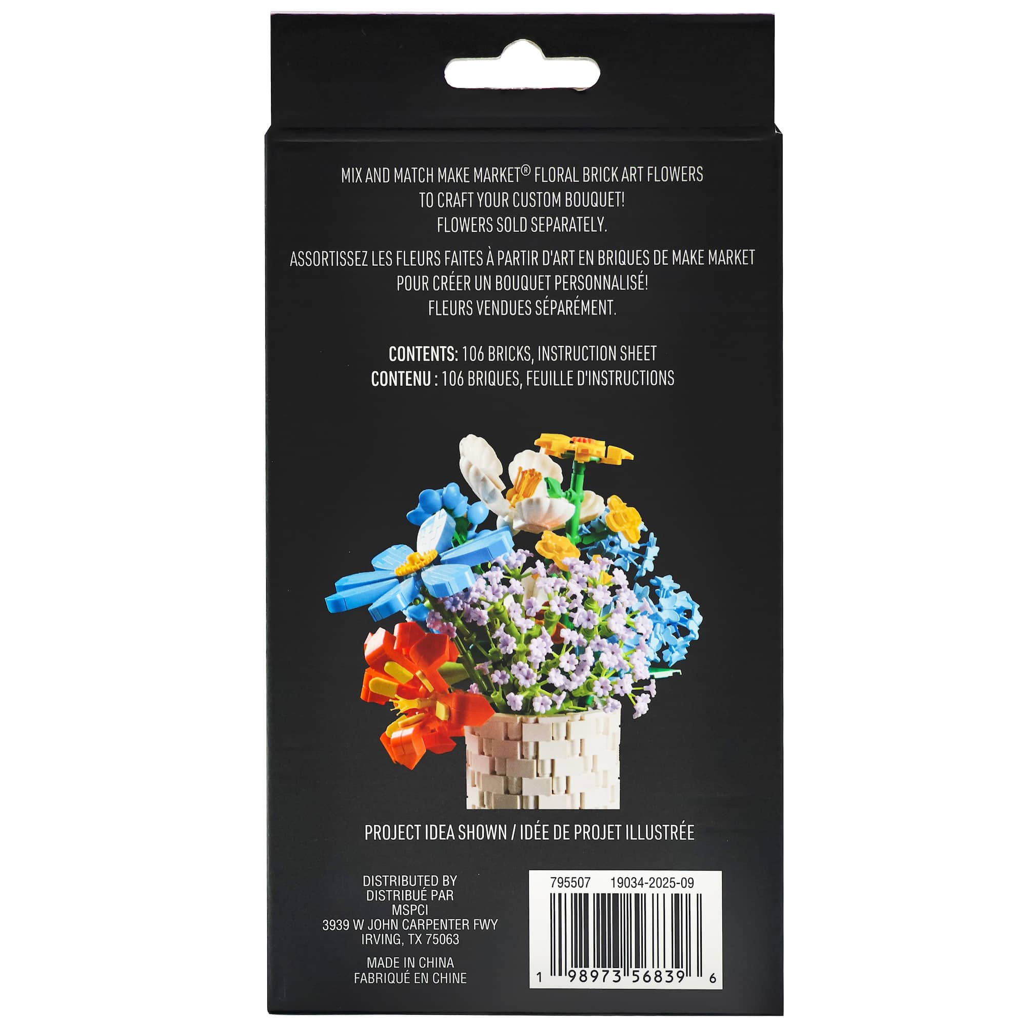 Rose Floral Brick Art Kit by Make Market